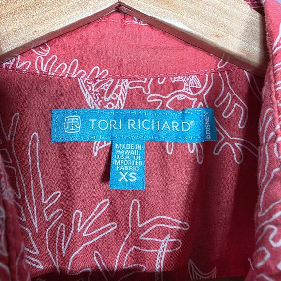 Tori Richards Short Sleeve Button Down Tropical Fish Shirt Size XS - Picture 3 of 6